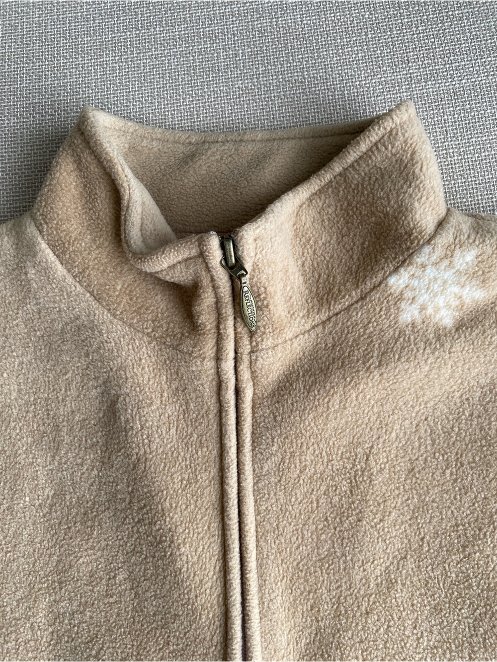 Northern Reflections Vintage Brown and White Fleece Vest Extra Large - Picture 5 of 11